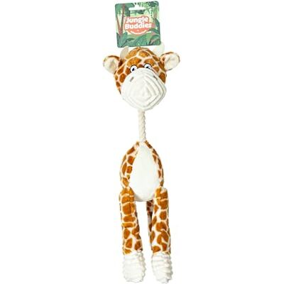 Animal Instincts Jungle Buddies Plush Giraffe Dog Toy – Large Squeaker & Rope Comfort for Playtime (Pack of 1) Animal Instincts Jungle Buddies Plush Giraffe Dog Toy – Large Squeaker & Rope Comfort for Playtime (Pack of 1)