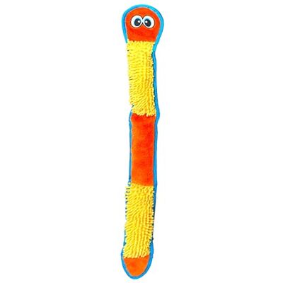 Outward Hound Durablez Stuffing-Free Squeaky Interactive Dog Toy, Tough Plush, Nubby Snake, Blue, XL Outward Hound Durablez Stuffing-Free Squeaky Interactive Dog Toy, Tough Plush, Nubby Snake, Blue, XL