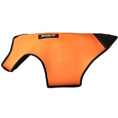 Julius-K9 IDC Neoprene Dog Jacket, Size: XL, Black and UV Orange Julius-K9 IDC Neoprene Dog Jacket, Size: XL, Black and UV Orange