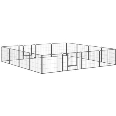 PawHut 16 Panels Heavy Duty Puppy Play Pen for Small 60Hcm Pet Playpen, Portable, Indoor Outdoor Use PawHut 16 Panels Heavy Duty Puppy Play Pen for Small 60Hcm Pet Playpen, Portable, Indoor Outdoor Use