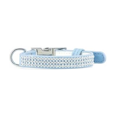 Record Paris Dog and Cat Collar Made of Soft Faux Leather Rhinestone Finish Size S 1.5cm Circumference 35-48cm Blue Record Paris Dog and Cat Collar Made of Soft Faux Leather Rhinestone Finish Size S 1.5cm Circumference 35-48cm Blue
