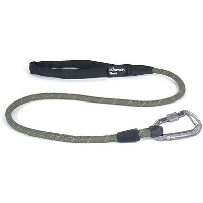 Mountain Paws Rope Karabiner Dog Lead Reflective Lead With Padded Neoprene Handle, 1.2 Metres Mountain Paws Rope Karabiner Dog Lead Reflective Lead With Padded Neoprene Handle, 1.2 Metres