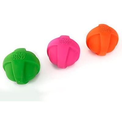 Hartz DuraPlay Ball Squeaky Latex Dog Toy, Neon Green, Neon Pink & Neon Orange, Large 3 Count Pack Hartz DuraPlay Ball Squeaky Latex Dog Toy, Neon Green, Neon Pink & Neon Orange, Large 3 Count Pack