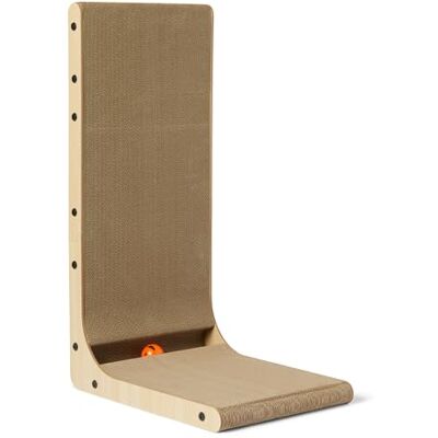Amazon Basics Cat Scratch Post L-Shaped Cat Scratching Post Cat Scratch Pad with Interactive Ball Toy & Catnip, Cardboard Cat Wall Climber for Indoor Cats & Kittens, 41.9 cm x 29 cm x 68 cm Amazon Basics Cat Scratch Post L-Shaped Cat Scratching Post Cat Scratch Pad with Interactive Ball Toy & Catnip, Cardboard Cat Wall Climber for Indoor Cats & Kittens, 41.9 cm x 29 cm x 68 cm