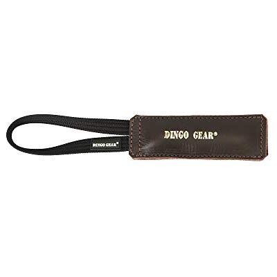 DINGO GEAR WWW.DINGOGEAR.COM 1977 DINGO GEAR Dog Bite Tug Handmade of Brown Leather S00233 DINGO GEAR WWW.DINGOGEAR.COM 1977 DINGO GEAR Dog Bite Tug Handmade of Brown Leather S00233