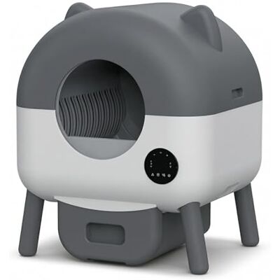 Garvee 76L Self Cleaning Cat Litter Tray XXL with Smart Safety Sensors, App Control, Anti-Odor, LED Night Lighting, Ideal for Multiple Cats Garvee 76L Self Cleaning Cat Litter Tray XXL with Smart Safety Sensors, App Control, Anti-Odor, LED Night Lighting, Ideal for Multiple Cats