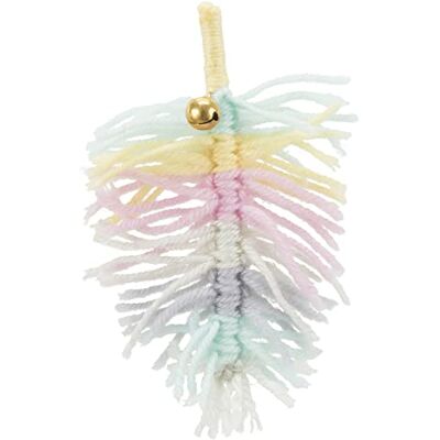TRIXIE Soft Toy Cat Feather Polyester 14 cm TRIXIE Soft Toy Cat Feather Polyester 14 cm
