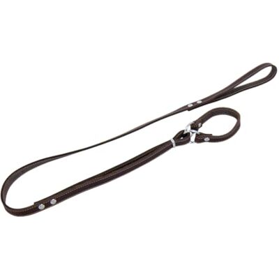 JACK AND VANILLA , Martingale Dog Lead, Fat Leather Model, Brown, Size 16 mm x 138 cm JACK AND VANILLA , Martingale Dog Lead, Fat Leather Model, Brown, Size 16 mm x 138 cm