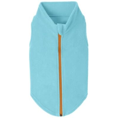 GOOBY Zip Up Fleece Dog Sweater Turquoise, X-Small Warm Pullover Fleece Step-in Dog Jacket with Dual D Ring Leash Winter Small Dog Sweater Dog Clothes for Small Dogs Boy and Medium Dogs GOOBY Zip Up Fleece Dog Sweater Turquoise, X-Small Warm Pullover Fleece Step-in Dog Jacket with Dual D Ring Leash Winter Small Dog Sweater Dog Clothes for Small Dogs Boy and Medium Dogs