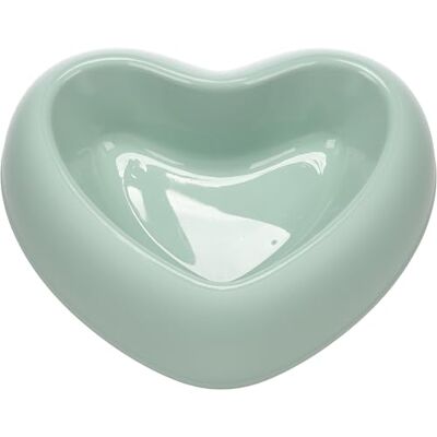 Flamingo FEEDING AND DRINKING BOWL PANDOR HEART GREEN 750ML Flamingo FEEDING AND DRINKING BOWL PANDOR HEART GREEN 750ML