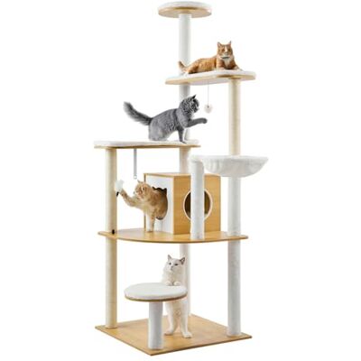 VEVOR Cat Tree - 175 cm Multi-level Indoor Activity Center VEVOR Cat Tree - 175 cm Multi-level Indoor Activity Center