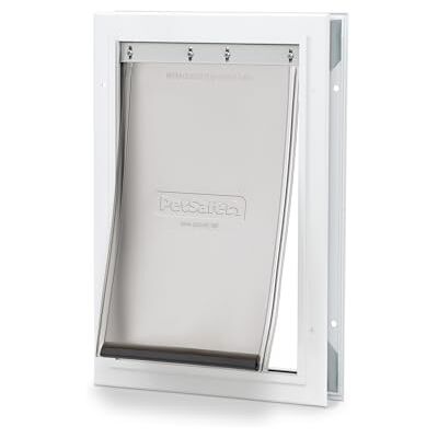PetSafe Freedom Aluminum Dog and Cat Door Durable Frame -Medium Pets, White (PPA00-10860) PetSafe Freedom Aluminum Dog and Cat Door Durable Frame -Medium Pets, White (PPA00-10860)