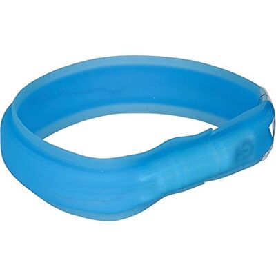 TRIXIE Safer Life Flash light band USB, M-L: 50 cm/30 mm, blue TRIXIE Safer Life Flash light band USB, M-L: 50 cm/30 mm, blue
