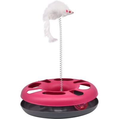 PERAGASHOP Cat Toy - 3-in-1 Disk, Ball, Mouse - Cat Toy PERAGASHOP Cat Toy - 3-in-1 Disk, Ball, Mouse - Cat Toy