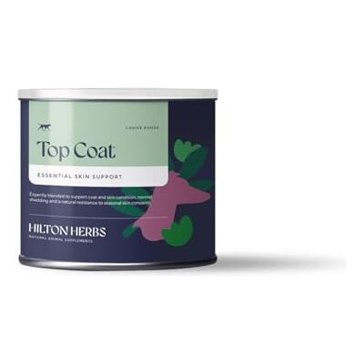 Hilton Herbs Top Coat Natural Dog Supplement. 100% Natural Ingredients. Healthy Skin and Shinny Coat. For Dogs with Itchy Skin, Sensitive to Allergens or Prone to Itching. 125 g Hilton Herbs Top Coat Natural Dog Supplement. 100% Natural Ingredients. Healthy Skin and Shinny Coat. For Dogs with Itchy Skin, Sensitive to Allergens or Prone to Itching. 125 g