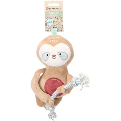 Flamingo TOY PUPPY PHOEBE SLOTH WITH ROPE BROWN 28x8x29CM Flamingo TOY PUPPY PHOEBE SLOTH WITH ROPE BROWN 28x8x29CM