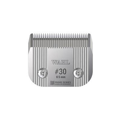 Wahl #30 Prime Series Blade, Designed for Short Length Pet Coats, High Performance Powerful Clipping, Made For The KM Supera Pet Clipper, Cutting Length of 0.5mm Wahl #30 Prime Series Blade, Designed for Short Length Pet Coats, High Performance Powerful Clipping, Made For The KM Supera Pet Clipper, Cutting Length of 0.5mm