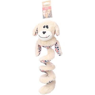 Flamingo TOY FLOREO BUNGEE DOG BEIGE 17x12x40CM Flamingo TOY FLOREO BUNGEE DOG BEIGE 17x12x40CM