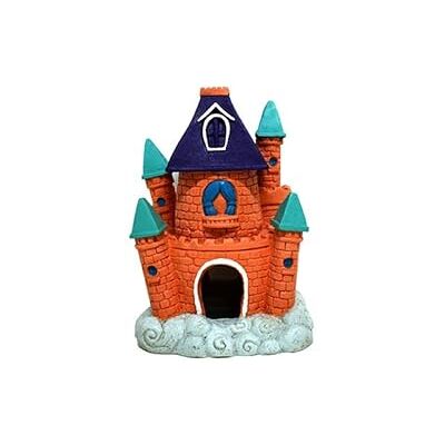CLASSIC Cartoon Castle Aquarium Ornament 110 x 92 x 148 mm Hand-Painted Non-Toxic Resin Decoration for Freshwater Tanks CLASSIC Cartoon Castle Aquarium Ornament 110 x 92 x 148 mm Hand-Painted Non-Toxic Resin Decoration for Freshwater Tanks