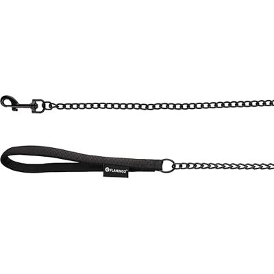 Flamingo Dog Chain leash Trero Black 1m 16mm Flamingo Dog Chain leash Trero Black 1m 16mm