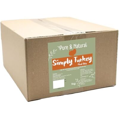 Pure Turkey Strips Natural Dog Chews Long Lasting, Hypoallergenic, & Grain Free Recipe, Healthy Low Fat Dog Treats Jerky-Like Meat Strips 1kg Pure Turkey Strips Natural Dog Chews Long Lasting, Hypoallergenic, & Grain Free Recipe, Healthy Low Fat Dog Treats Jerky-Like Meat Strips 1kg
