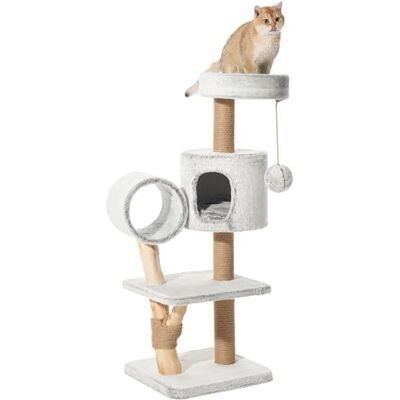 Nobby Runa Cat Tree 48 x 48 x 125 cm Mottled Grey/White Nobby Runa Cat Tree 48 x 48 x 125 cm Mottled Grey/White