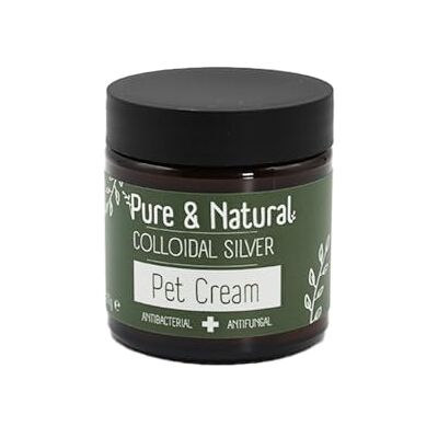 Pure Colloidal Silver Cream for Pets Soothing Moisturiser, Antibacterial, Antifungal, Itch Relief for Dogs & Cats 100g Pure Colloidal Silver Cream for Pets Soothing Moisturiser, Antibacterial, Antifungal, Itch Relief for Dogs & Cats 100g