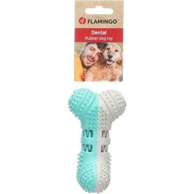 Flamingo TOY GROWI DENTAL DUMBBELL LIGHT GREY/GREEN 12,8x7,3x7,1CM Flamingo TOY GROWI DENTAL DUMBBELL LIGHT GREY/GREEN 12,8x7,3x7,1CM