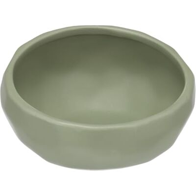 Flamingo FEEDING AND DRINKING BOWL UNIC ROUND GREEN 13,5x13x7CM 320ML Flamingo FEEDING AND DRINKING BOWL UNIC ROUND GREEN 13,5x13x7CM 320ML