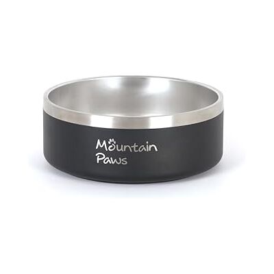 Mountain Paws Non-Slip Stainless Steel Basecamp Dog Bowl 18cm Diameter 1.2 Litre Mountain Paws Non-Slip Stainless Steel Basecamp Dog Bowl 18cm Diameter 1.2 Litre