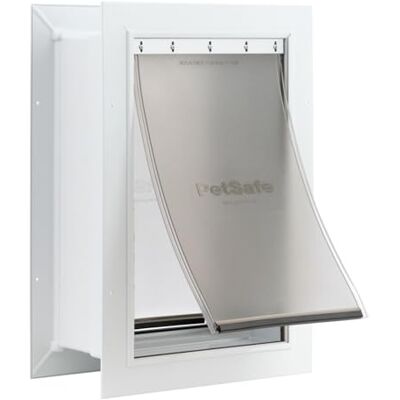 PetSafe Wall Entry Pet Door with Telescoping Tunnel Easy Installation & Energy Efficient For Cats and Dogs, Large PetSafe Wall Entry Pet Door with Telescoping Tunnel Easy Installation & Energy Efficient For Cats and Dogs, Large