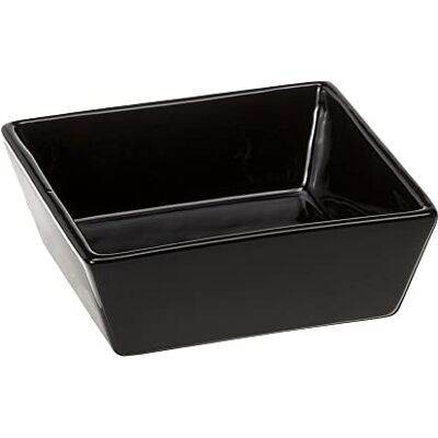 Ferplast Altair 14 Ceramic Bowl for Cats and Dogs, 14 x 14 x 5 cm, 0.5 Litre, Black Ferplast Altair 14 Ceramic Bowl for Cats and Dogs, 14 x 14 x 5 cm, 0.5 Litre, Black