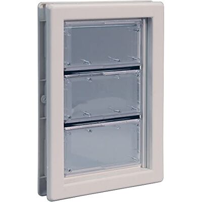 IDEAL PET PRODUCTS SINCE 1979 Ideal Pet Products Air Seal Pet Door with Telescoping Frame, Medium, 6.63" x 11.25" Flap Size IDEAL PET PRODUCTS SINCE 1979 Ideal Pet Products Air Seal Pet Door with Telescoping Frame, Medium, 6.63" x 11.25" Flap Size