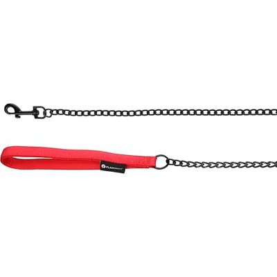 Flamingo Dog Chain leash Trero Red 1m 16mm Flamingo Dog Chain leash Trero Red 1m 16mm