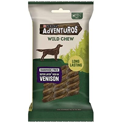 Adventuros Wild Chew Venison Small Dog Treats 150g (Pack of 7) Adventuros Wild Chew Venison Small Dog Treats 150g (Pack of 7)