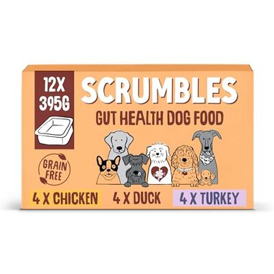 Scrumbles Natural Wet Dog Food Meaty Multipack 12x 395g Scrumbles Natural Wet Dog Food Meaty Multipack 12x 395g