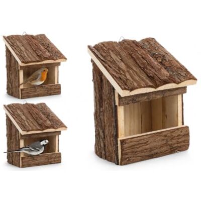 Flamingo Bird nesting box Inclino – FSC-Certified Pinewood, Weather-Resistant, Wooden, Ideal for Birds, Perfect for Outdoor Spaces Flamingo Bird nesting box Inclino – FSC-Certified Pinewood, Weather-Resistant, Wooden, Ideal for Birds, Perfect for Outdoor Spaces