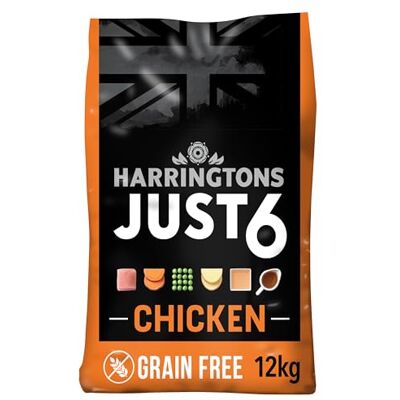 Harringtons - Just 6 - Chicken - 12kg - Dog Food Harringtons - Just 6 - Chicken - 12kg - Dog Food