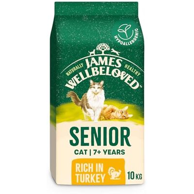 James Wellbeloved Cat Senior Hypoallergenic Dry Food Turkey 10 kg James Wellbeloved Cat Senior Hypoallergenic Dry Food Turkey 10 kg