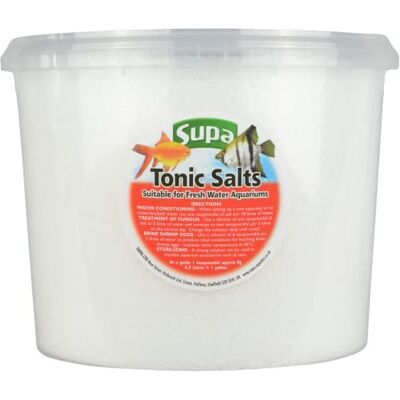 Supa Aquarium Tonic Salt, Bucket 3 l (Pack of 1), Mild Conditioner And Antiseptic For Use In Fresh Water Fish Tanks, Supa Aquarium Tonic Salt, Bucket 3 l (Pack of 1), Mild Conditioner And Antiseptic For Use In Fresh Water Fish Tanks,