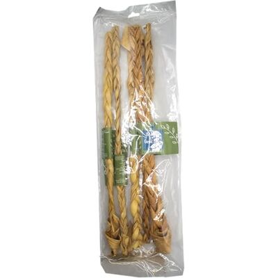 Pure Braided Goat Skin Giant 50cm 5 Pack 100% Natural Dog Chew Air Dried & Hypoallergenic Pure Braided Goat Skin Giant 50cm 5 Pack 100% Natural Dog Chew Air Dried & Hypoallergenic