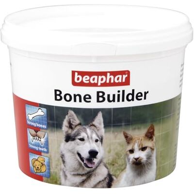 Beaphar Bone Builder For Cats & Dogs Fed a Home-Prepared Diet – Calcium & Phosphorus Supplement Supports Strong, Healthy Bones & Teeth Provides Correct Balance of Vitamins & Minerals – 500g Beaphar Bone Builder For Cats & Dogs Fed a Home-Prepared Diet – Calcium & Phosphorus Supplement Supports Strong, Healthy Bones & Teeth Provides Correct Balance of Vitamins & Minerals – 500g