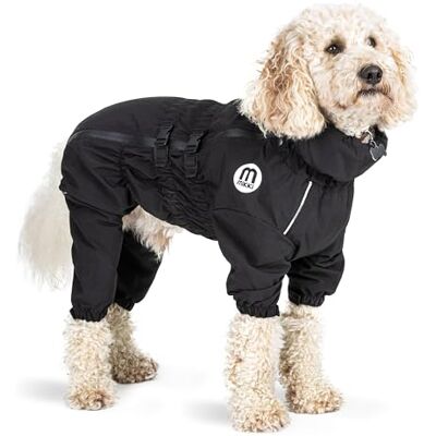Mikki Doodles Dog Raincoat, Waterproof, Windproof, Silky Lining, Less Friction Means Less Knots & Tangles, Size Medium c Mikki Doodles Dog Raincoat, Waterproof, Windproof, Silky Lining, Less Friction Means Less Knots & Tangles, Size Medium c