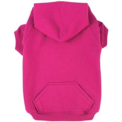 Zack & Zoey Basic Hoodie for Dogs, 16 Inch Medium, Raspberry Sorbet Zack & Zoey Basic Hoodie for Dogs, 16 Inch Medium, Raspberry Sorbet