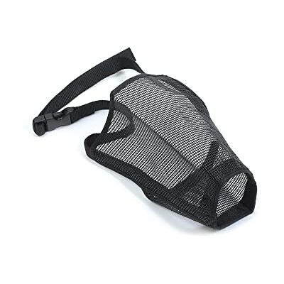 Ancol Gentle Strong Secure Nylon Mesh Dog Muzzle in Black Comfortable Biting Control for Puppy and Pet Washable Hygienic Design Size 2 15cm x 12cm Ancol Gentle Strong Secure Nylon Mesh Dog Muzzle in Black Comfortable Biting Control for Puppy and Pet Washable Hygienic Design Size 2 15cm x 12cm