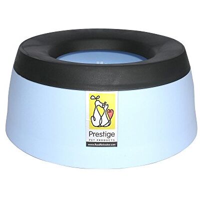 Road Refresher Prestige Non Spill Pet Water Bowl, L, Blue Road Refresher Prestige Non Spill Pet Water Bowl, L, Blue