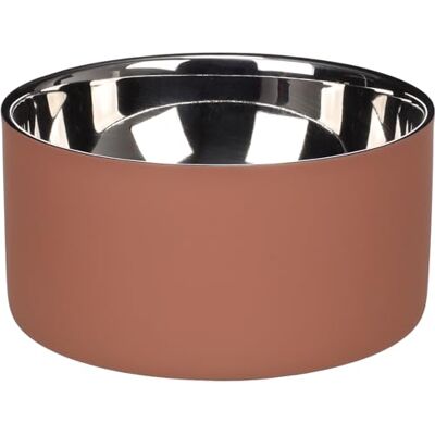 Flamingo FEEDING AND DRINKING BOWL XARA ROUND SALMON PINK 15x7,4CM 700ML Flamingo FEEDING AND DRINKING BOWL XARA ROUND SALMON PINK 15x7,4CM 700ML