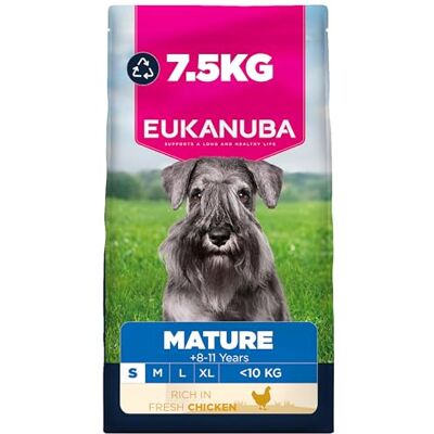 Eukanuba Fresh Chicken Complete Dry Dog Food For Mature Senior Small Breed Dogs 7.5KG Eukanuba Fresh Chicken Complete Dry Dog Food For Mature Senior Small Breed Dogs 7.5KG