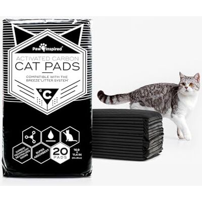 Peritas Paw Inspired Carbon Activated Cat Pads, 20-Count Peritas Paw Inspired Carbon Activated Cat Pads, 20-Count