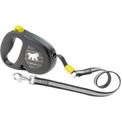 Ferplast FLIPPY ONE REFLEX Reflective Extendable Dog Lead Evening Walks Bag Holder Lock & Release Button Ergonomic Design Tape Max 25 Kg 5m, Yellow Ferplast FLIPPY ONE REFLEX Reflective Extendable Dog Lead Evening Walks Bag Holder Lock & Release Button Ergonomic Design Tape Max 25 Kg 5m, Yellow